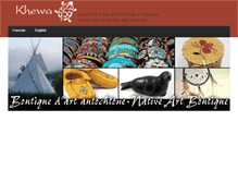 Tablet Screenshot of khewa.com